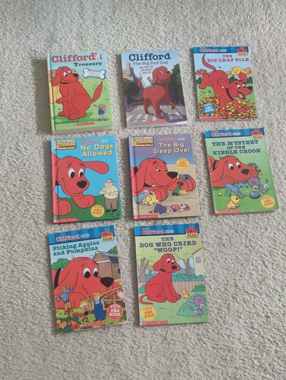 Assorted Lot Children's Clifford the Big Red Dog Book Series Early Readers Y2K